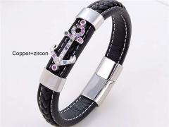 HY Wholesale Leather Jewelry Popular Leather Bracelets-HY0118B331