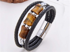 HY Wholesale Leather Jewelry Popular Leather Bracelets-HY0118B500