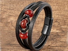 HY Wholesale Leather Jewelry Popular Leather Bracelets-HY0118B270