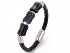 HY Wholesale Leather Jewelry Popular Leather Bracelets-HY0118B824