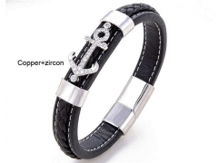HY Wholesale Leather Jewelry Popular Leather Bracelets-HY0118B332