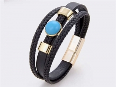 HY Wholesale Leather Jewelry Popular Leather Bracelets-HY0118B303
