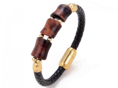 HY Wholesale Leather Jewelry Popular Leather Bracelets-HY0118B825