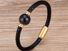 HY Wholesale Leather Jewelry Popular Leather Bracelets-HY0118B639