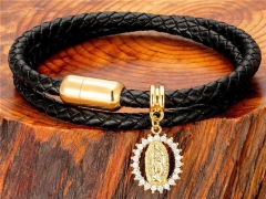 HY Wholesale Leather Jewelry Popular Leather Bracelets-HY0118B876