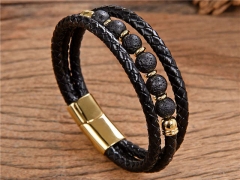 HY Wholesale Leather Jewelry Popular Leather Bracelets-HY0118B454