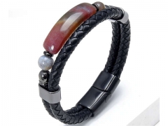 HY Wholesale Leather Jewelry Popular Leather Bracelets-HY0118B916