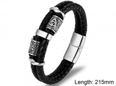 HY Wholesale Leather Jewelry Popular Leather Bracelets-HY0108B026