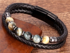 HY Wholesale Leather Jewelry Popular Leather Bracelets-HY0118B724