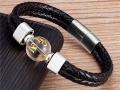 HY Wholesale Leather Jewelry Popular Leather Bracelets-HY0118B598