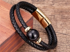 HY Wholesale Leather Jewelry Popular Leather Bracelets-HY0118B456