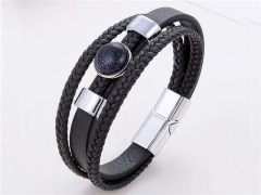 HY Wholesale Leather Jewelry Popular Leather Bracelets-HY0118B315