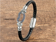 HY Wholesale Leather Jewelry Popular Leather Bracelets-HY0118B288