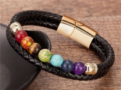 HY Wholesale Leather Jewelry Popular Leather Bracelets-HY0118B116