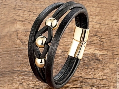 HY Wholesale Leather Jewelry Popular Leather Bracelets-HY0118B281