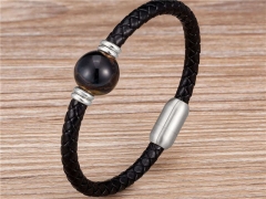 HY Wholesale Leather Jewelry Popular Leather Bracelets-HY0118B647