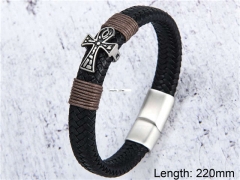 HY Wholesale Leather Jewelry Popular Leather Bracelets-HY0108B093