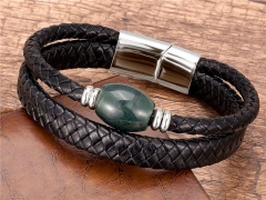 HY Wholesale Leather Jewelry Popular Leather Bracelets-HY0118B477