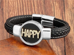 HY Wholesale Leather Jewelry Popular Leather Bracelets-HY0118B346