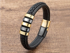HY Wholesale Leather Jewelry Popular Leather Bracelets-HY0118B163