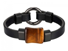 HY Wholesale Leather Jewelry Popular Leather Bracelets-HY0117B342