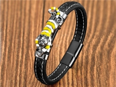 HY Wholesale Leather Jewelry Popular Leather Bracelets-HY0118B015