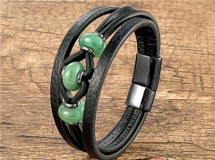 HY Wholesale Leather Jewelry Popular Leather Bracelets-HY0118B267