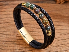 HY Wholesale Leather Jewelry Popular Leather Bracelets-HY0118B448