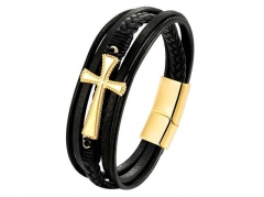 HY Wholesale Leather Jewelry Popular Leather Bracelets-HY0117B302