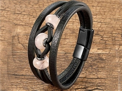 HY Wholesale Leather Jewelry Popular Leather Bracelets-HY0118B273