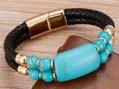HY Wholesale Leather Jewelry Popular Leather Bracelets-HY0118B923