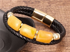 HY Wholesale Leather Jewelry Popular Leather Bracelets-HY0118B061