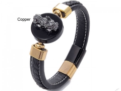 HY Wholesale Leather Jewelry Popular Leather Bracelets-HY0118B091