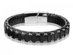 HY Wholesale Leather Jewelry Popular Leather Bracelets-HY0117B217
