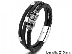 HY Wholesale Leather Jewelry Popular Leather Bracelets-HY0108B012