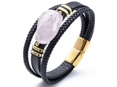 HY Wholesale Leather Jewelry Popular Leather Bracelets-HY0118B218