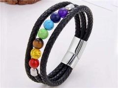 HY Wholesale Leather Jewelry Popular Leather Bracelets-HY0118B777