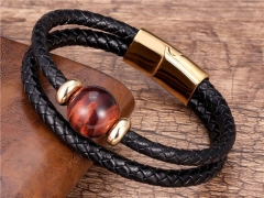 HY Wholesale Leather Jewelry Popular Leather Bracelets-HY0118B770