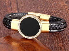 HY Wholesale Leather Jewelry Popular Leather Bracelets-HY0118B341