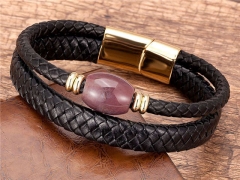 HY Wholesale Leather Jewelry Popular Leather Bracelets-HY0118B475