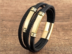 HY Wholesale Leather Jewelry Popular Leather Bracelets-HY0118B152