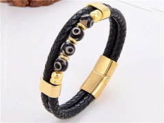 HY Wholesale Leather Jewelry Popular Leather Bracelets-HY0118B492