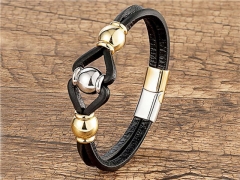 HY Wholesale Leather Jewelry Popular Leather Bracelets-HY0118B038