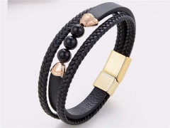 HY Wholesale Leather Jewelry Popular Leather Bracelets-HY0118B395