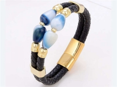 HY Wholesale Leather Jewelry Popular Leather Bracelets-HY0118B556