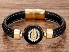 HY Wholesale Leather Jewelry Popular Leather Bracelets-HY0118B787