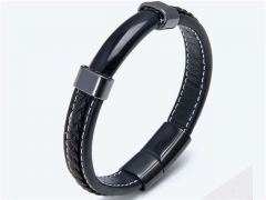 HY Wholesale Leather Jewelry Popular Leather Bracelets-HY0118B405