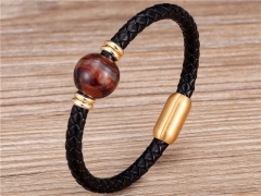 HY Wholesale Leather Jewelry Popular Leather Bracelets-HY0118B637