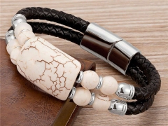 HY Wholesale Leather Jewelry Popular Leather Bracelets-HY0118B929