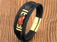 HY Wholesale Leather Jewelry Popular Leather Bracelets-HY0118B336